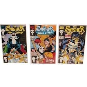 Punisher War Zone #3-5 Lot Marvel 1992 Dixon Romita Janson VF+ Key Issues